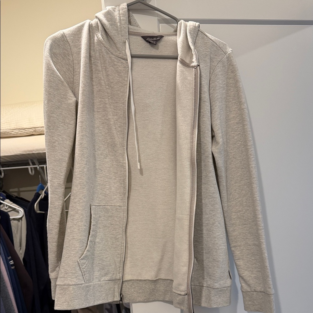 Women’s Eddie Bauer Gray Zip-Up Hoodie Size S